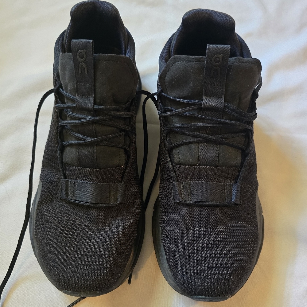 On Cloudnova 1 Blaxk Running Shoes, Women's 10.5